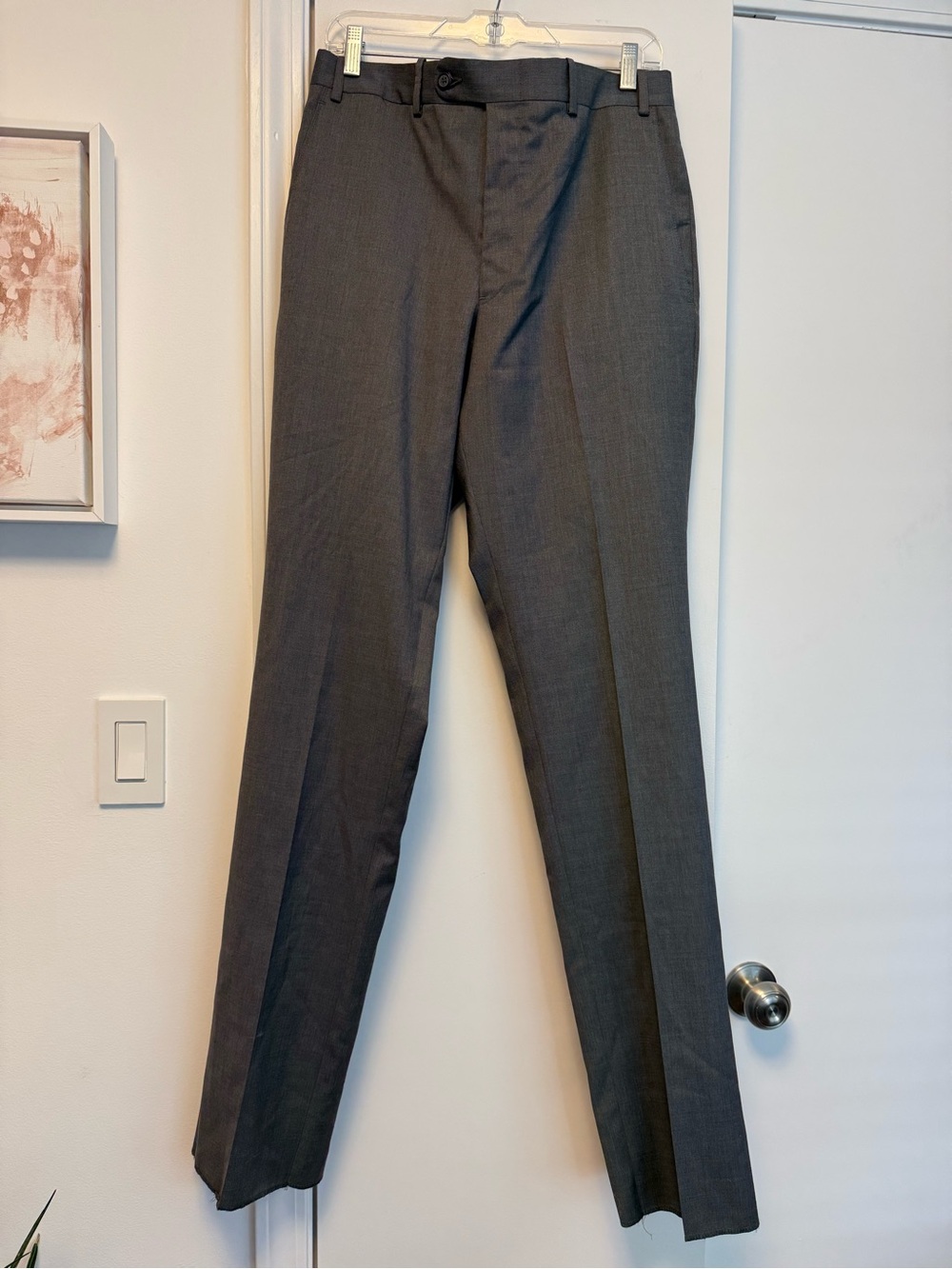 Men's Dress Pants — Charcoal Gray Traditional Fit